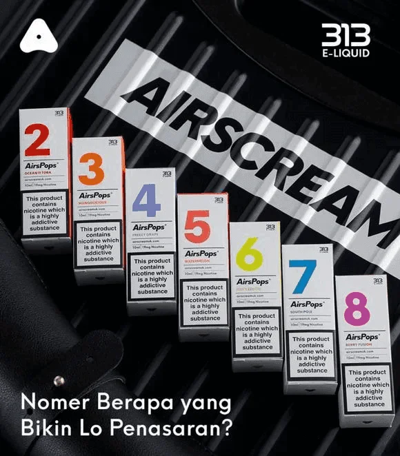 AIRSCREAM AIRSPOPS 313 數字電子煙小煙油官網